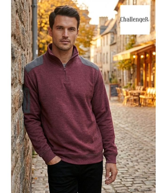 Sweat Col Montant Zippé Homme Prodige2 - Confort & Chaleur