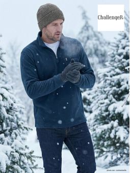 Sweat Polaire Col Zippé 1 Poche Caribou1 Challenger