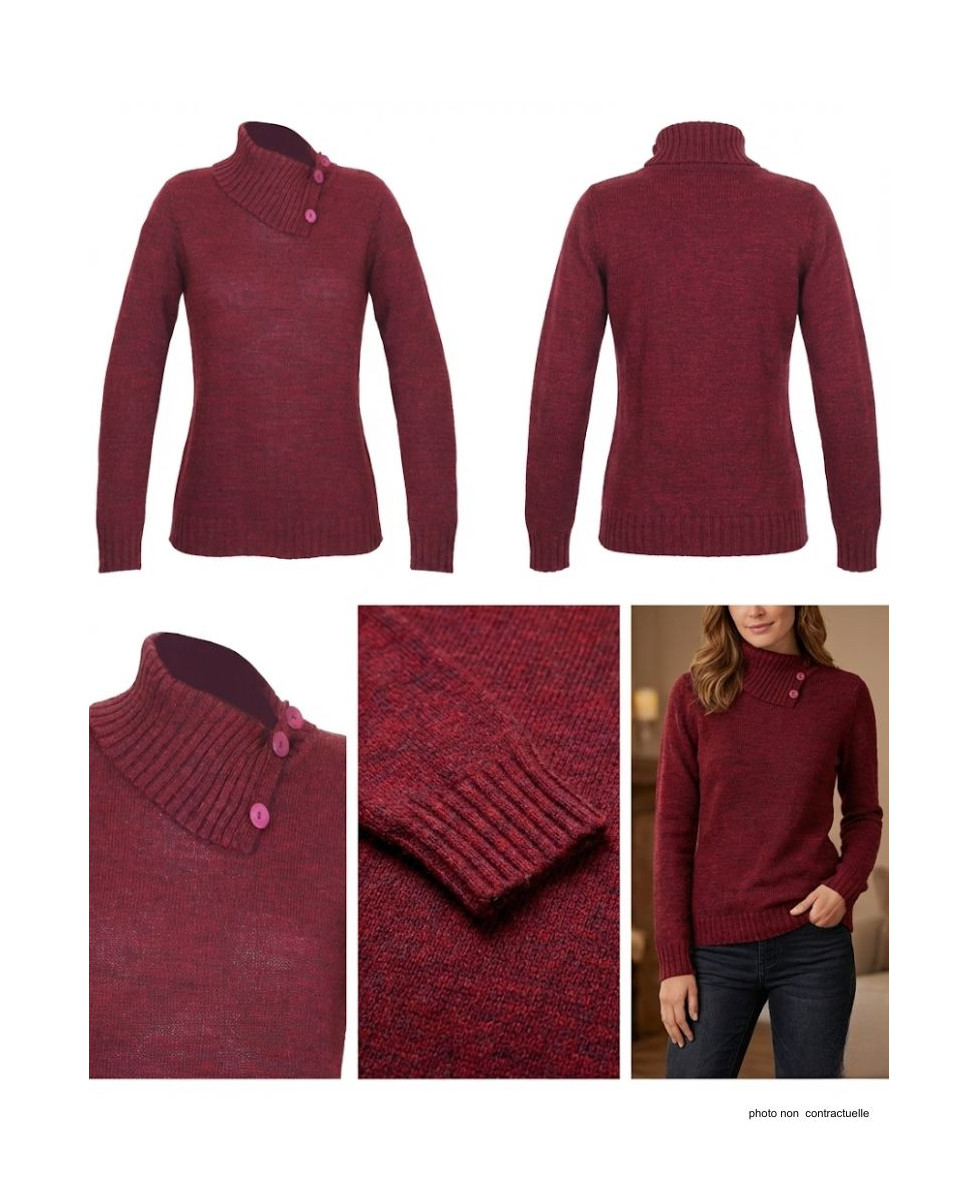 Pull Col Cassé Femme Mayflower DEFI2R - Modulable & Chic