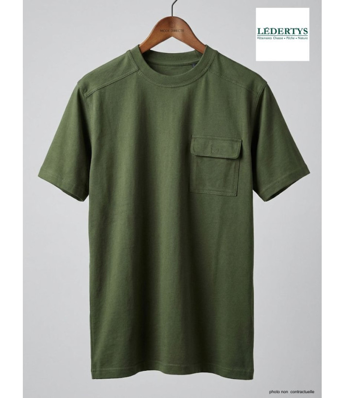Tee-shirt Chasse Homme Ledertys - Renforts Épaules & Poche
