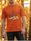 Tee-shirt Chasse Orange Ledertys LY0599O avec Motif Cerf