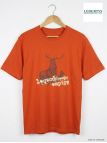 Tee-shirt Chasse Orange Ledertys LY0599O avec Motif Cerf