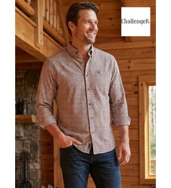 Chemise Manches Longues Homme Challenger Troglo1 à Carreaux