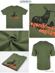Tee-shirt Chasse Homme Ledertys LY0599K Kaki avec Motif Cerf