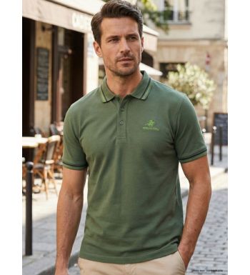 Polo Manches Courtes Homme Winchester Rogan1 Vert Olive