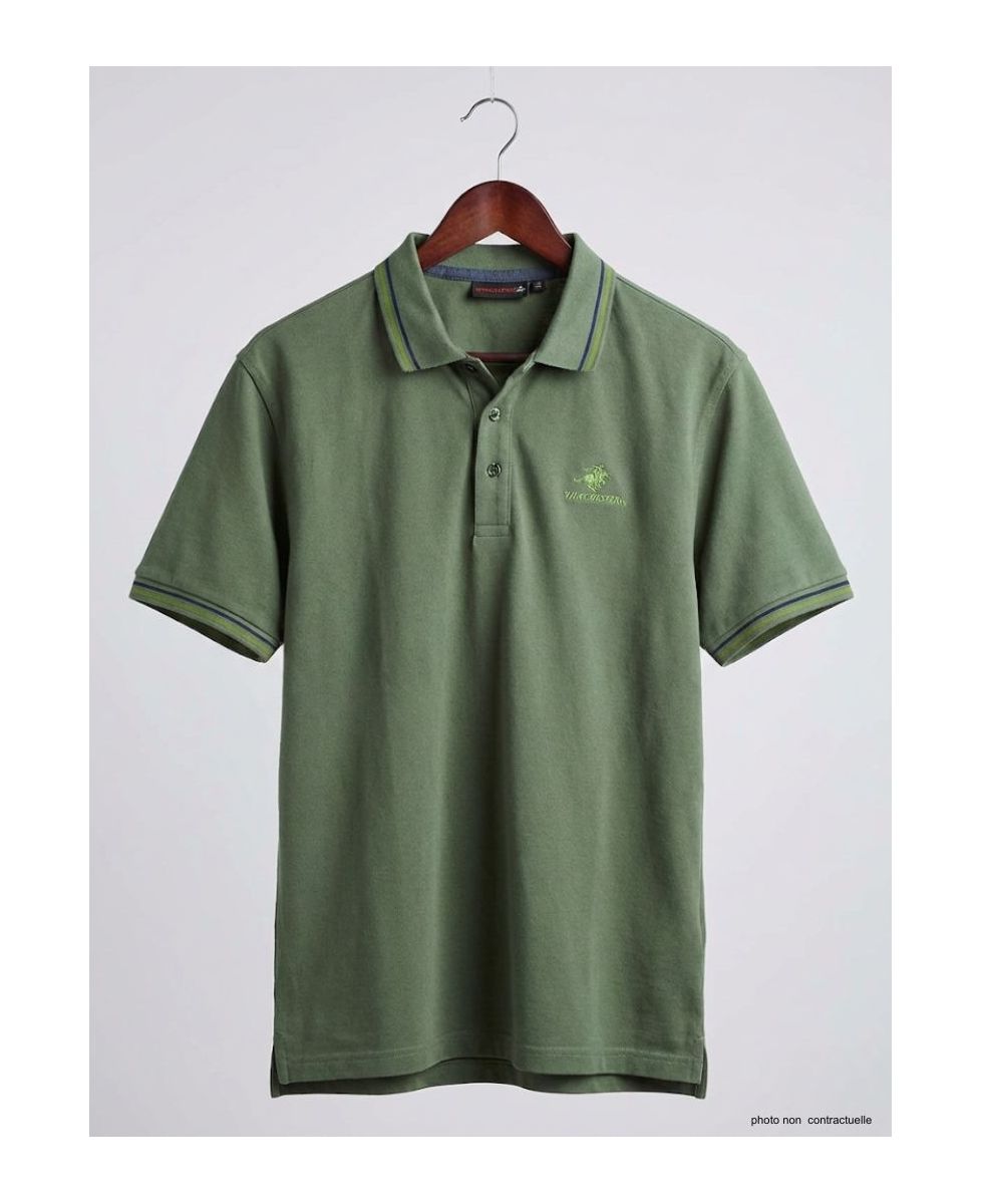 Polo Manches Courtes Homme Winchester Rogan1 Vert Olive
