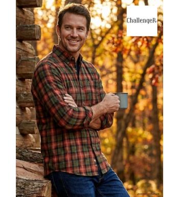 Chemise Manches Longues Homme CH2024 à Carreaux Tricolores