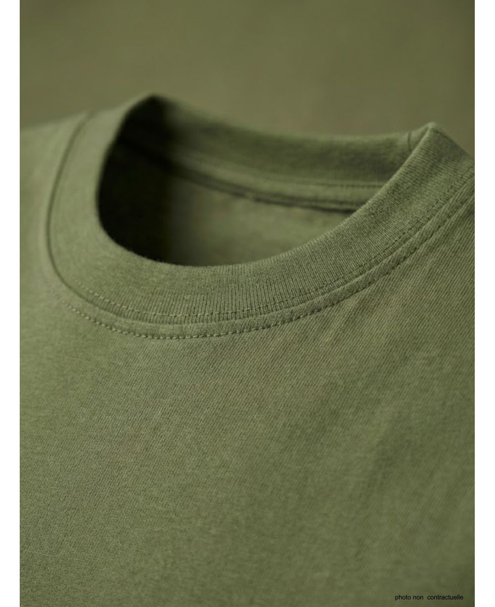 Tee-shirt Uni Homme Ledertys Kaki (Réf. R600)