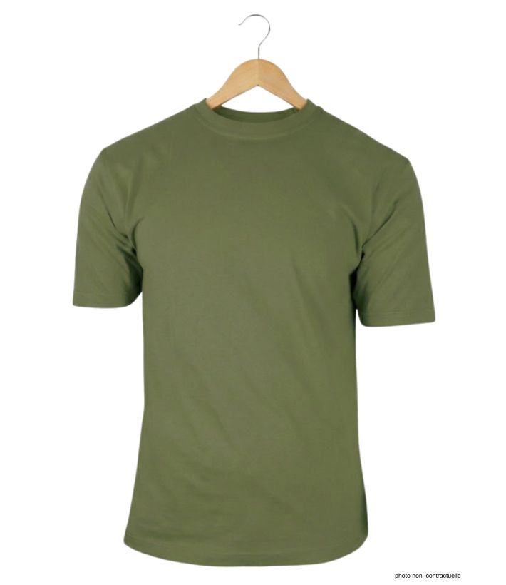 Tee-shirt Uni Homme Ledertys Kaki (Réf. R600)