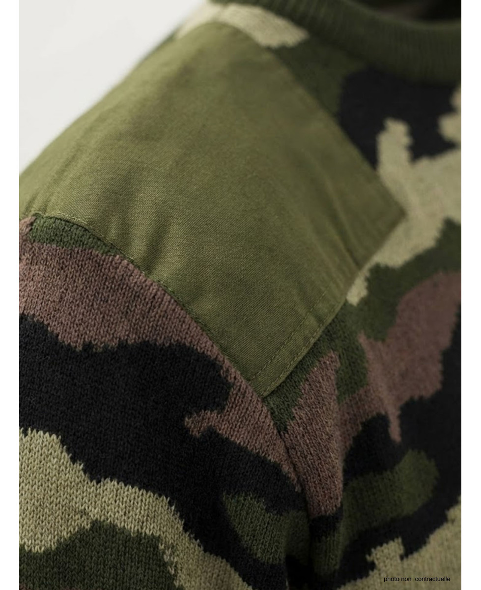 Pull Chasse Camouflage Ledertys Homme - Laine & Acrylique