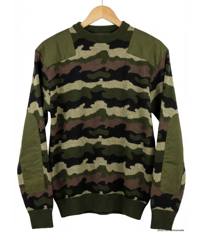 Pull Chasse Camouflage Ledertys Homme - Laine & Acrylique