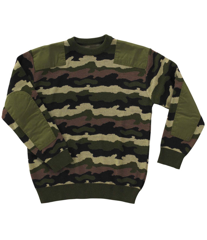 Pull Chasse Camouflage Ledertys Homme - Laine & Acrylique