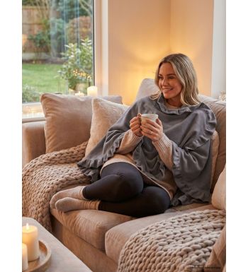 Châle / Étole Femme en Polaire Gris (Modèle Chale1G)