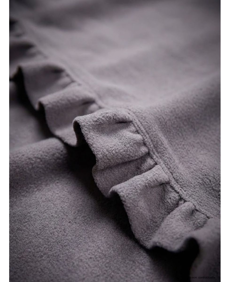 Châle / Étole Femme en Polaire Gris (Modèle Chale1G)