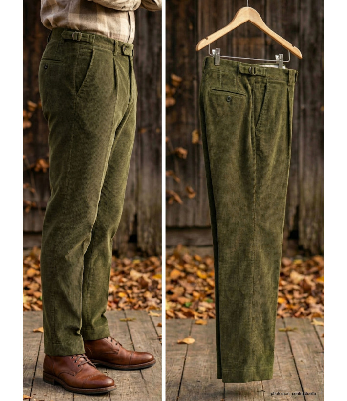 Pantalon en velours 320372U003