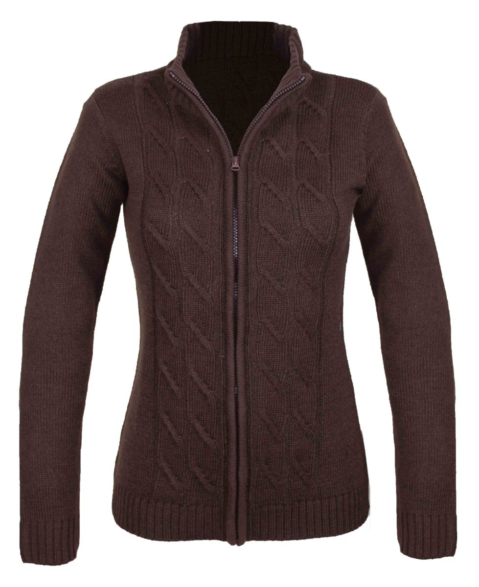 SAMY1GT CARDIGAN ZIPEE CHOCO
