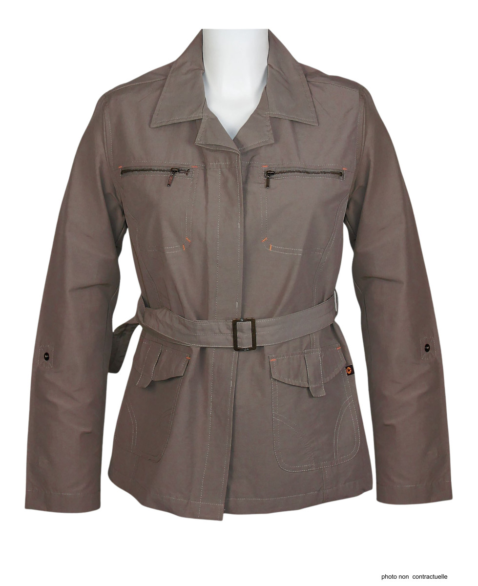 Veste Saharienne Femme Ogalo Castor Marron - Style & Aventure