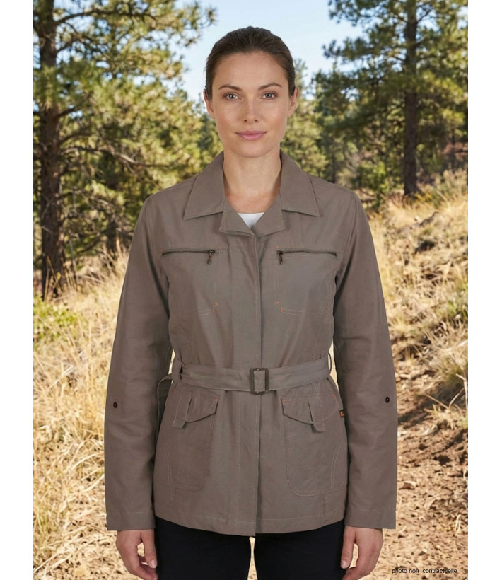 Veste Saharienne Femme Ogalo Castor Marron - Style & Aventure