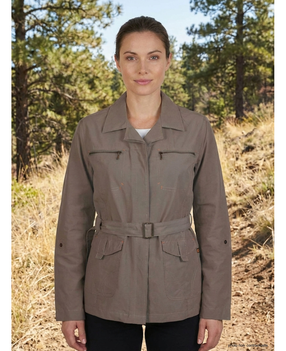 Veste Saharienne Femme Ogalo Castor Marron - Style & Aventure