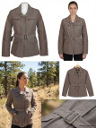 Veste Saharienne Femme Ogalo Castor Marron - Style & Aventure