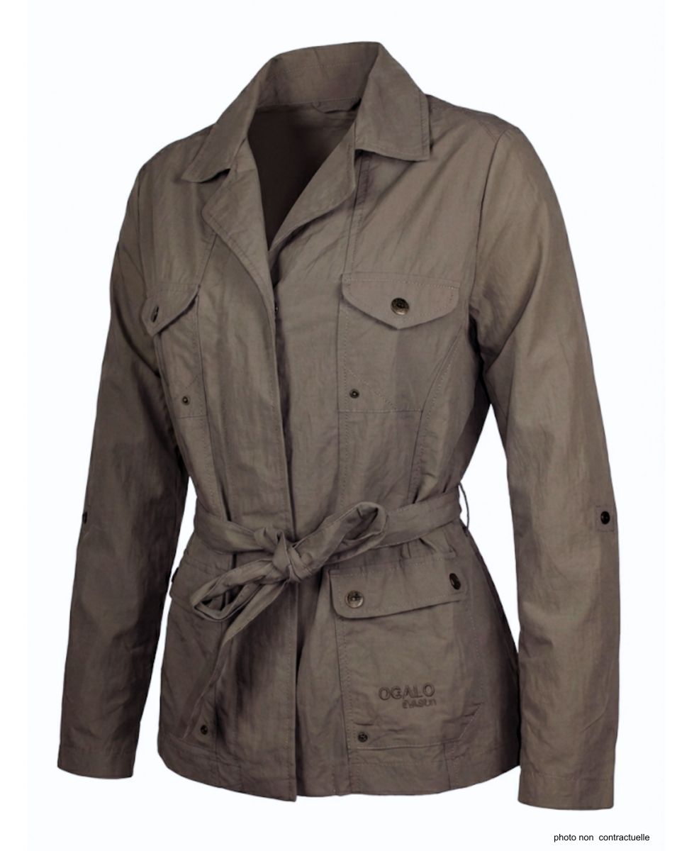 Veste Saharienne Femme Ogalo "Noisette" (Réf. SE1186)