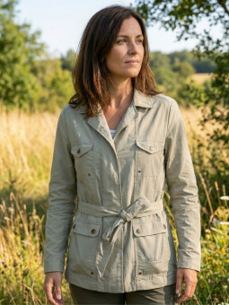 Veste Saharienne Femme Ogalo Beige (SE1186) - Nylon Léger