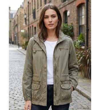 Veste Saharienne Femme Mayflower "Media1" Kaki