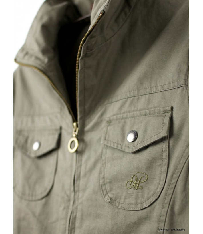 Veste Saharienne Femme Mayflower Manga1 Kaki - 100% Coton