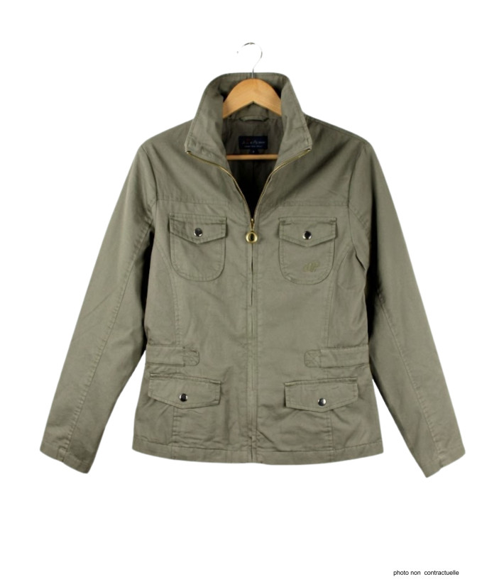 Veste Saharienne Femme Mayflower Manga1 Kaki - 100% Coton