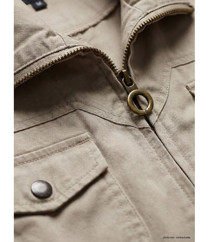 Veste Saharienne Femme Mayflower Manga2 Beige - 100% Coton