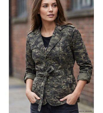 Veste Saharienne Femme Malice1 Camouflage - Style Baroudeuse