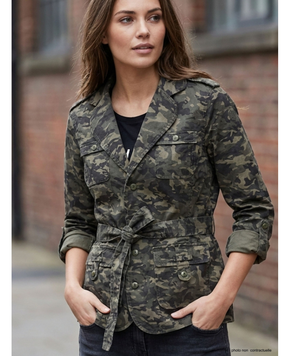 Veste Saharienne Femme Malice1 Camouflage - Style Baroudeuse