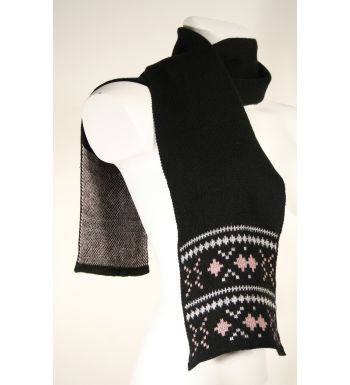 UF365N ECHARPE JACQUARD NOIR