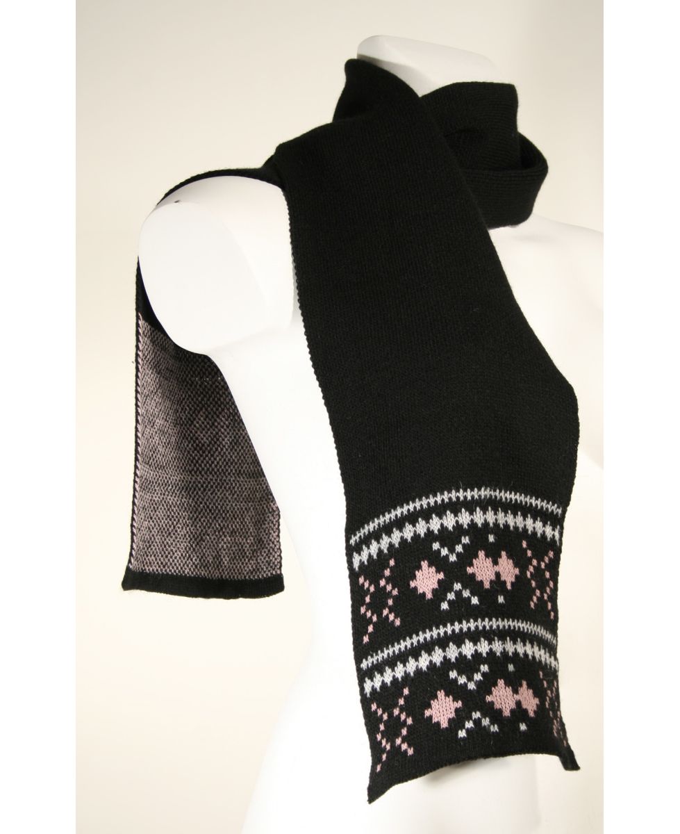 UF365N ECHARPE JACQUARD NOIR