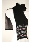 UF365N ECHARPE JACQUARD NOIR