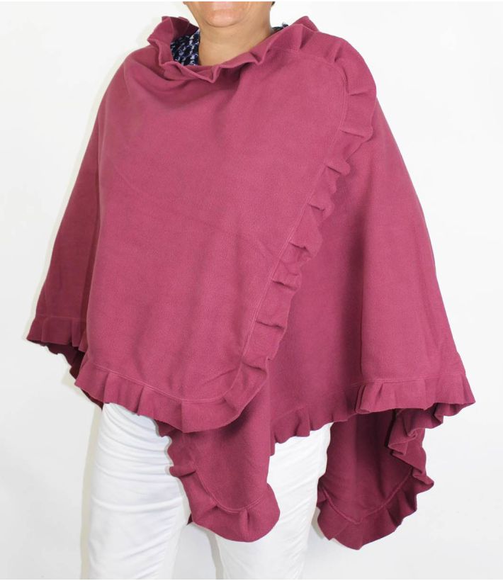 CHALE1F CHALE POLAIRE FRAMBOISE