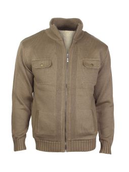CESAR2 VESTE FOURREE ZIPPEE BEIGE