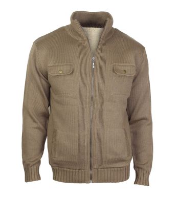 CESAR2 VESTE FOURREE ZIPPEE BEIGE