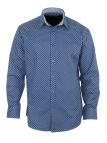CH4005 CHEMISE ML IMPRIMEE MARINE/BLEU