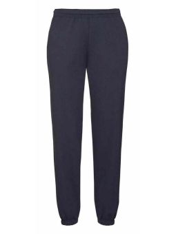 VIRGIL2 PANTALON MOLLETON BAS RESSERRE MARINE