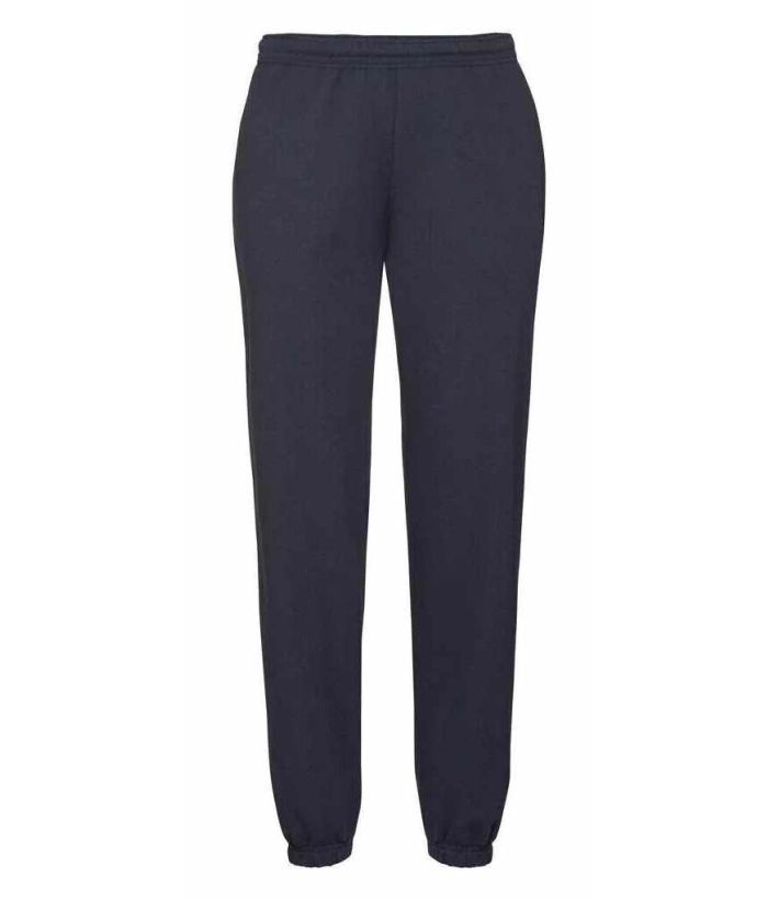 VIRGIL2 PANTALON MOLLETON BAS RESSERRE MARINE