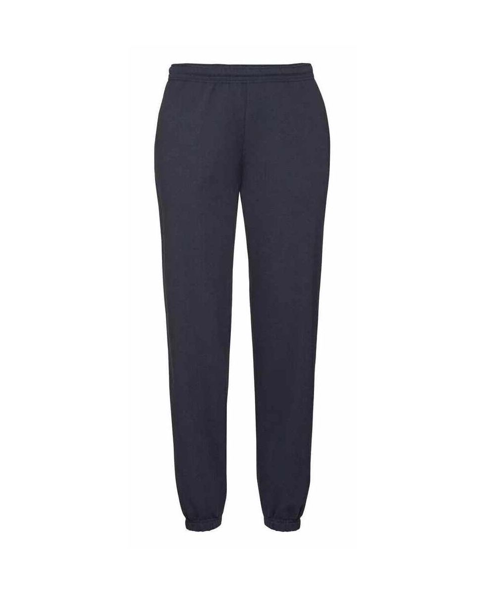 VIRGIL2 PANTALON MOLLETON BAS RESSERRE MARINE