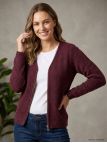 Cardigan Uni Femme "Café" (Réf. CAFE1)