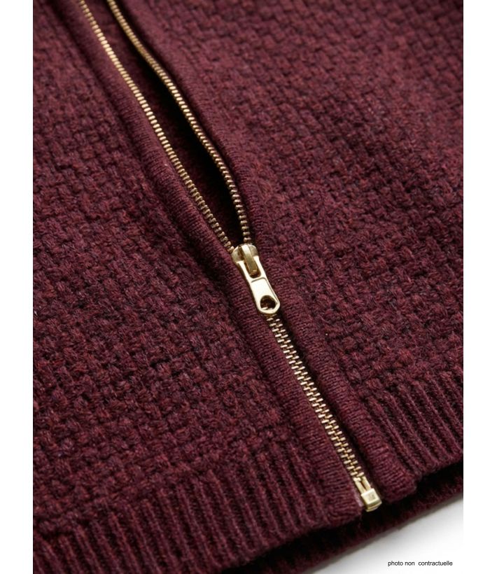 Cardigan Uni Femme "Café" (Réf. CAFE1)