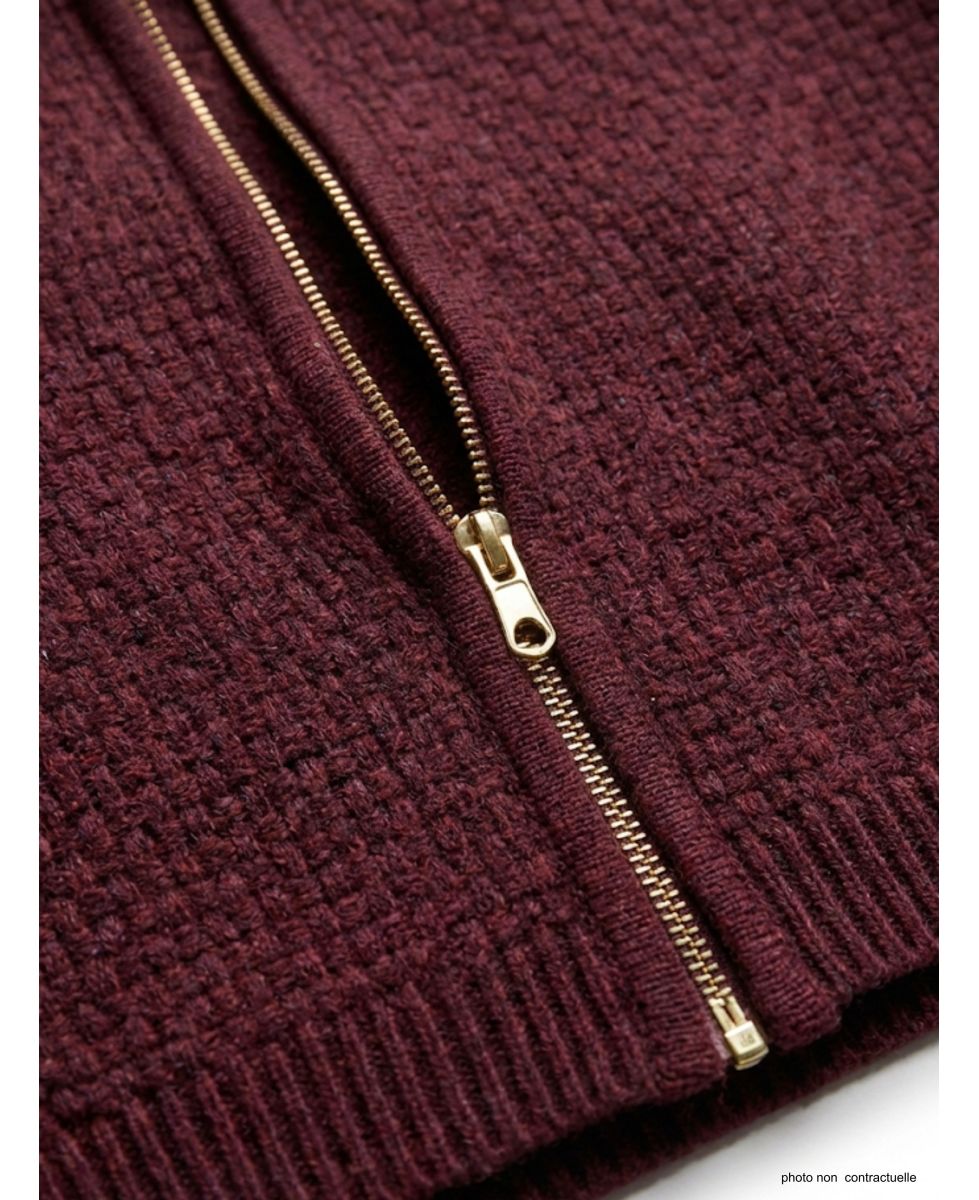 Cardigan Uni Femme "Café" (Réf. CAFE1)