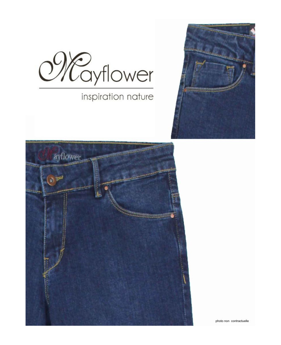 Jean Femme Extensible Louna1 Bleu Stone Used - Mayflower