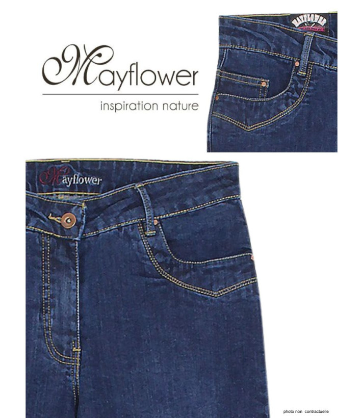 Jean Femme Extensible Audrey1 - Coupe Droite Ajustée | Mayflower
