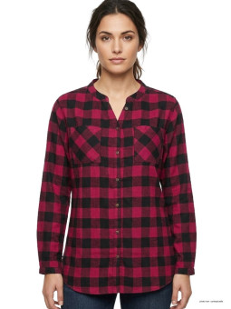 Chemisier Femme Carreaux Coton Gratté LEXIC1 - Mayflower