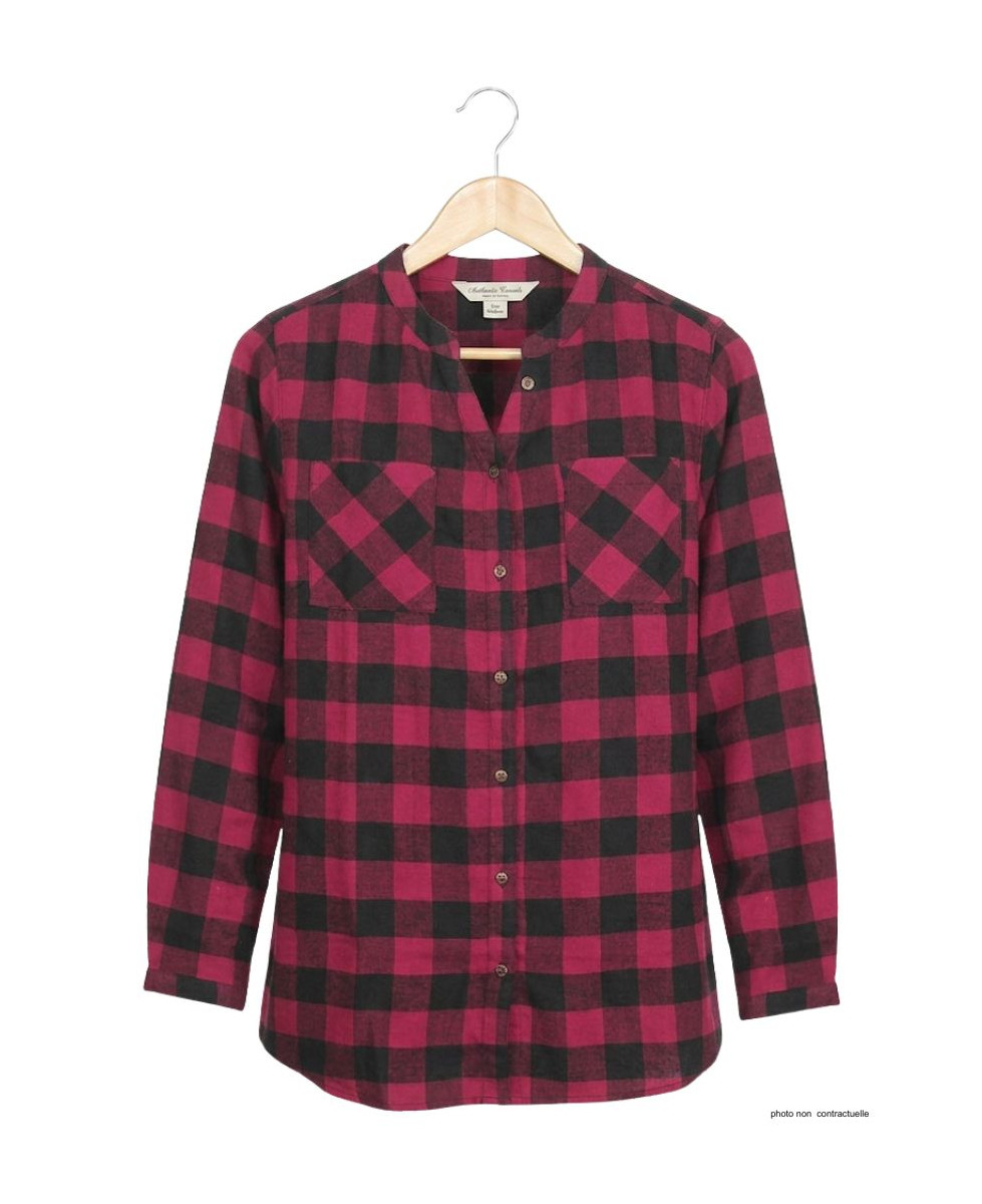 Chemisier Femme Carreaux Coton Gratté LEXIC1 - Mayflower