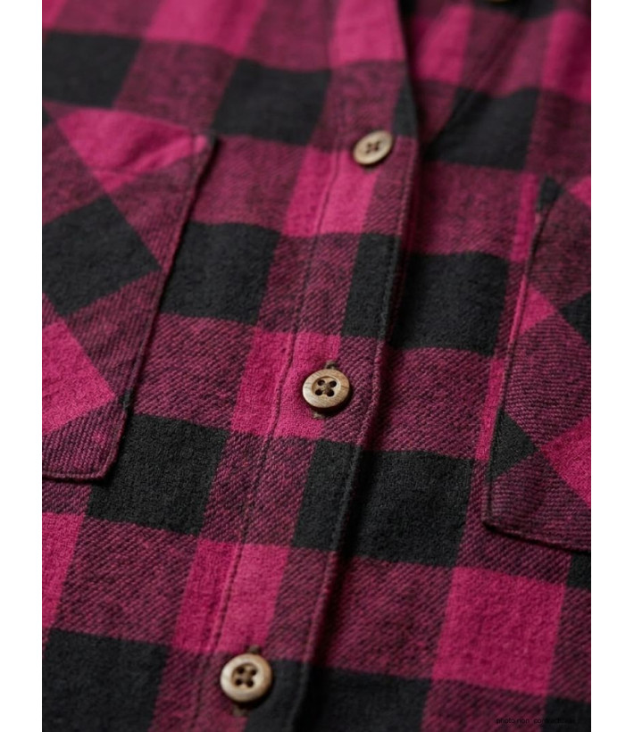 Chemisier Femme Carreaux Coton Gratté LEXIC1 - Mayflower